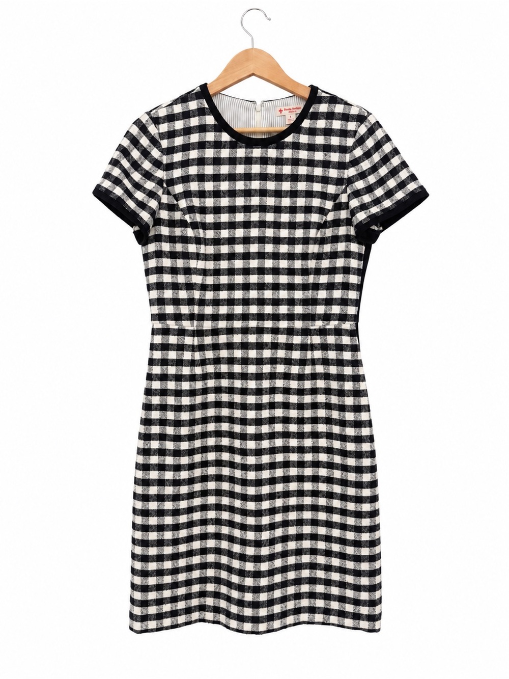 Brooks Brothers Red Fleece Blue White Gingham Short Sleeve Dress 8 Business